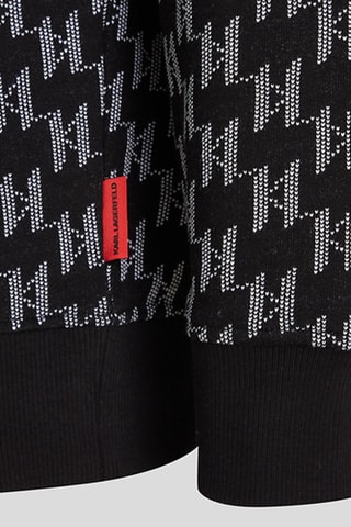 Pull en coton biologique - Noir et gris chiné