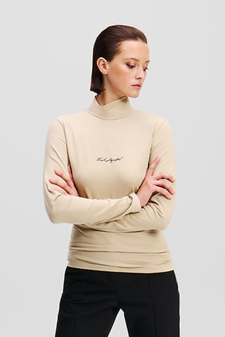 T-shirt en coton biologique - Beige