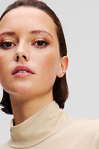 T-shirt en coton biologique - Beige