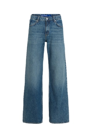 Jean relaxed en coton biologique - Bleu cobalt