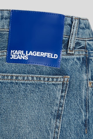 Jean relaxed en coton biologique - Bleu cobalt