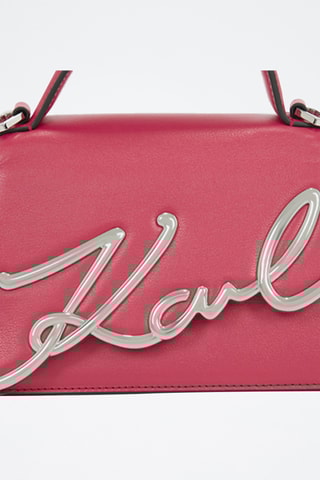 Sac bandoulière en cuir - Rose