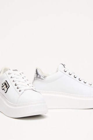 Baskets plateformes en cuir - Blanc