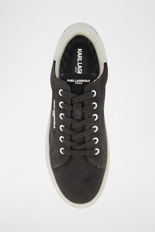 Baskets en nubuck - Noir chiné