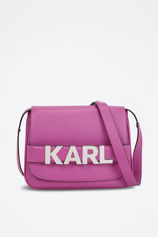 Sac bandoulière en cuir - Fuchsia