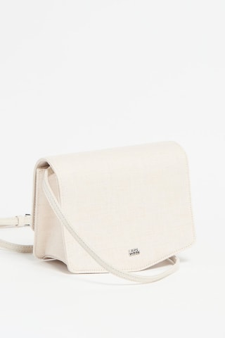 Sac bandoulière en lin - Blanc