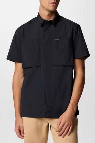 Regular Overhemd Popeline - Zwart