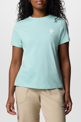 Biologisch Katoenen Regular T-shirt Rolling Bend™ - Zeegroen