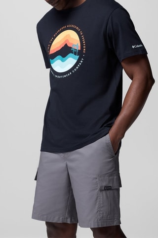 Biologisch Katoenen T-shirt Path Lake™ - Zwart