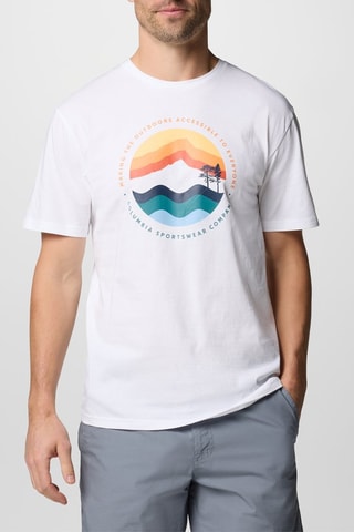 Biologisch Katoenen T-shirt Regular Path Lake™ - Wit