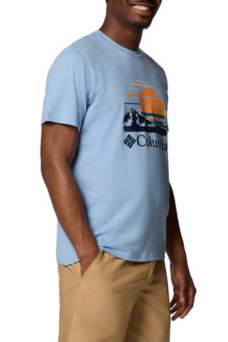 Biologisch Katoenen T-shirt Path Lake™ - Blauw