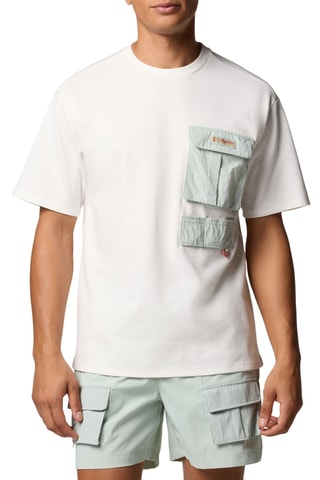 T-shirt Cove Beach™ - Blanc et vert clair