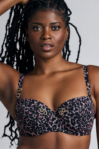 Soutien-gorge ampliforme Night Fever - Rose et noir