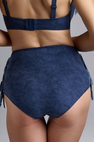 Bas de maillot taille haute Alabama Swing - Bleu