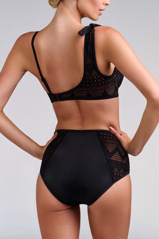 Bas de maillot taille haute Dolce Vita - Noir