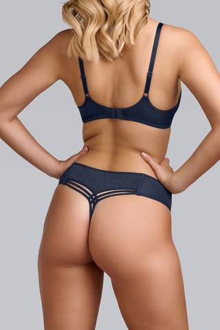 Soutien-gorge push-up Dame de Paris - Bleu marine