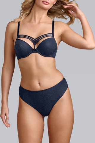 Soutien-gorge push-up Dame de Paris - Bleu marine
