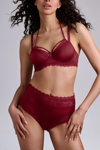 Culotte taille haute Carita - Rouge