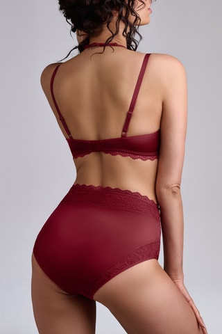 Culotte taille haute Carita - Rouge