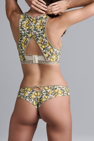 Soutien-gorge push-up Mambo- Blanc et jaune