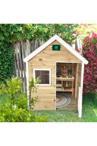 Cabane en pin Marina - Dès 3 ans - 123 x 119 x 159 cm