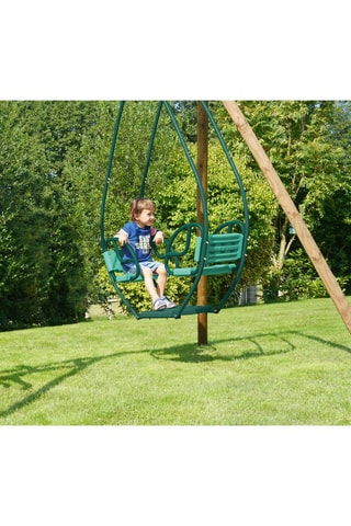 Balancelle double face à face - Dès 3 ans - 126 x 41 x 176 cm