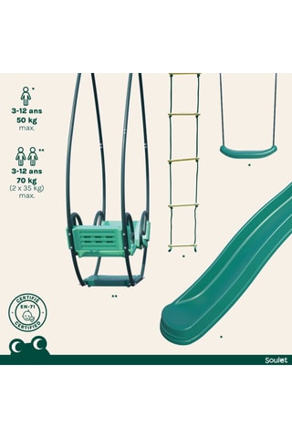 Station de jeux en bois Lavande - Dès 3 ans