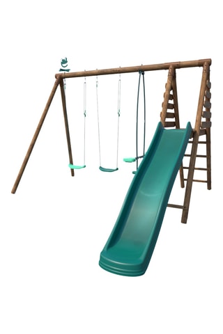 Station de jeux en bois Violette - De 3 à 12 ans