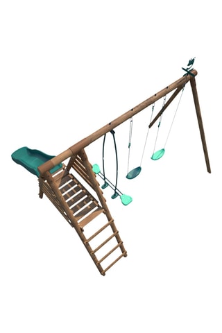 Station de jeux en bois Violette - De 3 à 12 ans