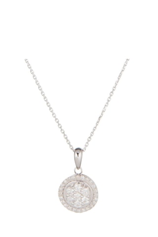 Pendentif Anka Or blanc et diamants