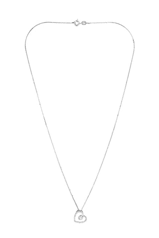 Pendentif My Sweet Love - Or blanc et diamants