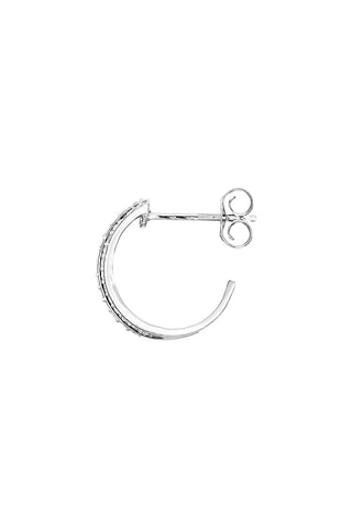 Boucles d'oreilles Chemin De Ton Cœur - Or blanc et diamants