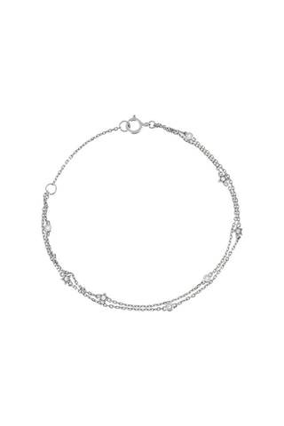 Bracelet Ligne de Vie Or blanc et diamants