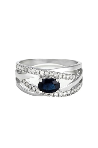 Bague Rien que Toi - Or blanc, saphir et diamants