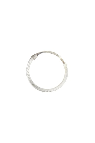 Créoles Twistées - Or blanc