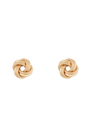 Puces Noeud torsadé - Or jaune