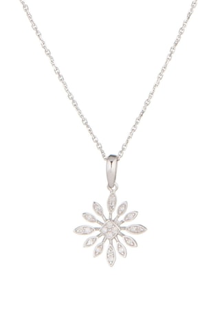 Pendentif Brisbane - Or blanc et diamants