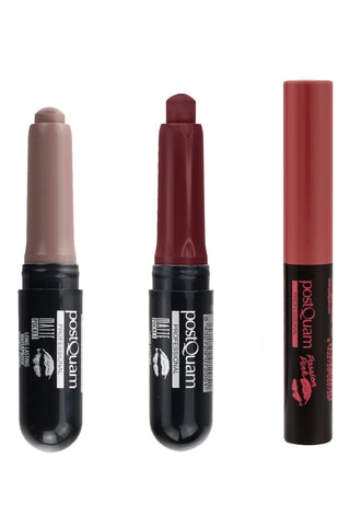 3 Lippenstiften - Coffee, Street en Pink Glam