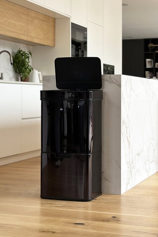 Poubelle automatique de tri sélectif en acier inoxydable Narvik - 75 l