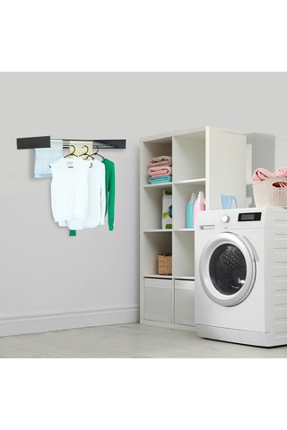 Etendoir à linge mural pliable Cobra - 6 m d’étendage - Jusqu'à 25 kg