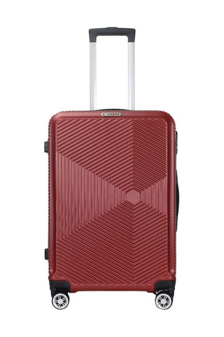 Grote Trolley Luton (L) - 75 cm - Zwart, rood en zilverkleurig