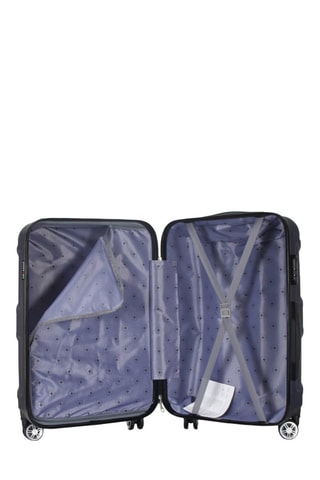 Handbagagetrolley palace (S) - 55 cm - Zwart, blauw en zilverkleurig