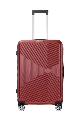 Handbagagetrolley Luton (S) - 55 cm - Zwart, rood en zilverkleurig