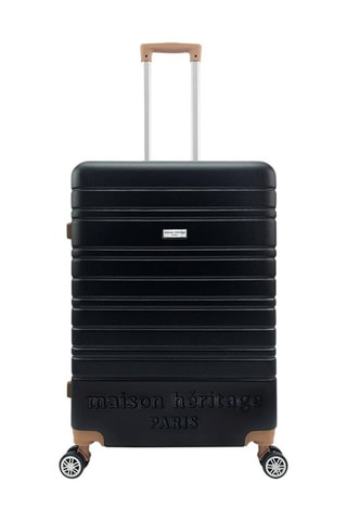 Handbagagetrolley Madeleine Zwart en Camel