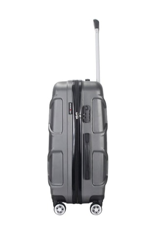 Handbagagetrolley palace (S) - 55 cm - Zwart, zilverkleurig en grijs