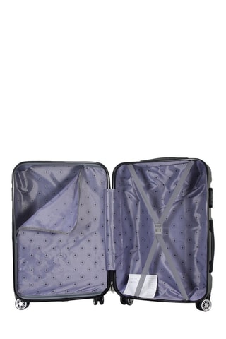 Handbagagetrolley palace (S) - 55 cm - Zwart, zilverkleurig en grijs