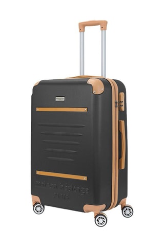 Handbagagetrolley Trocadero (S) - 55 cm  - Zwart, beige, bruin en zilverkleurig