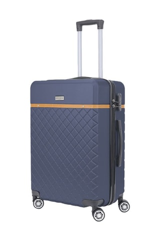 Handbagagetrolley Odeon (S) - 55 cm  - Blauw, bruin en zilverkleurig