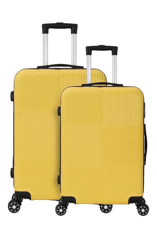 Handbagagetrolley en Weekendtrolley Capri (S/M) - 55/65 cm - Mosterdgeel