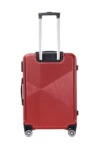 Set 3 Trolleys Luton (S/M/L) - 55 / 65 / 75 cm - Rood